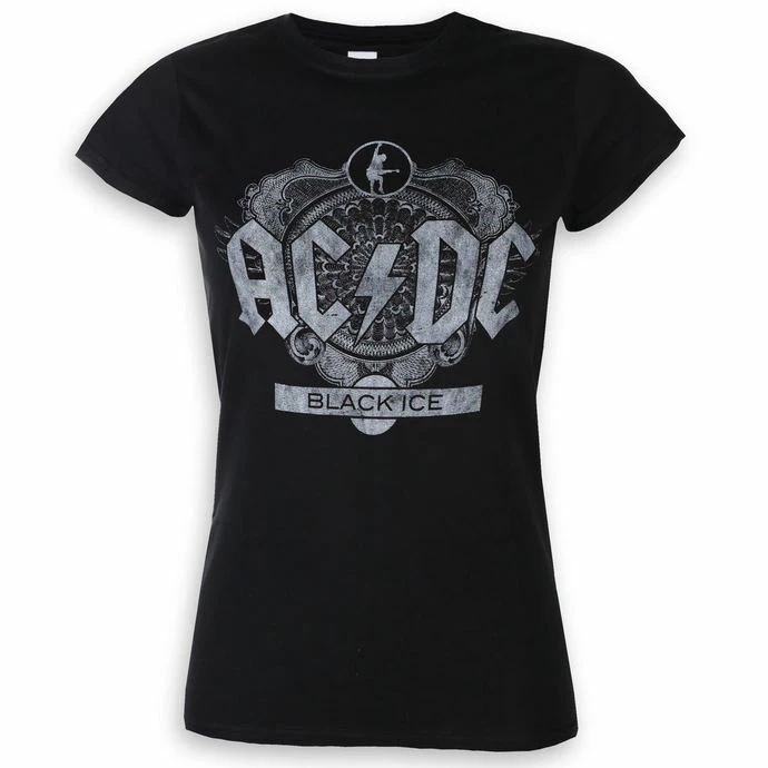 T-shirt Women's AC/DC - Black Ice - ROCK OFF 1 T-shirt Women's AC/DC - Black Ice - ROCK OFF