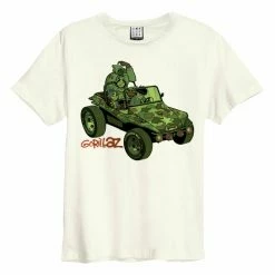 Men's T-shirt GORILLAZ - GEEP - Vintage White - AMPLIFIED