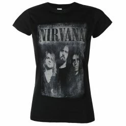 Women's T-shirt Nirvana - Faded Faces - ROCK OFF