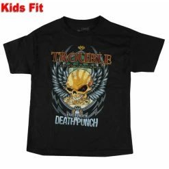 Children's T-shirt Five Finger Death Punch - Trouble - BLACK - ROCK OFF