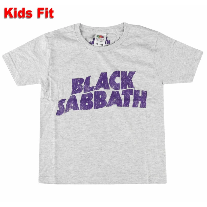 Children's T-shirt Black Sabbath - Wavy Logo - ROCK OFF 1 Children's T-shirt Black Sabbath - Wavy Logo - ROCK OFF