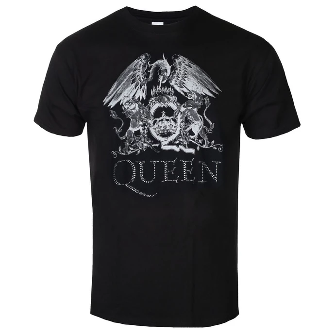 T-shirt Metal Men's Queen - Crest Logo - ROCK OFF 1 T-shirt Metal Men's Queen - Crest Logo - ROCK OFF