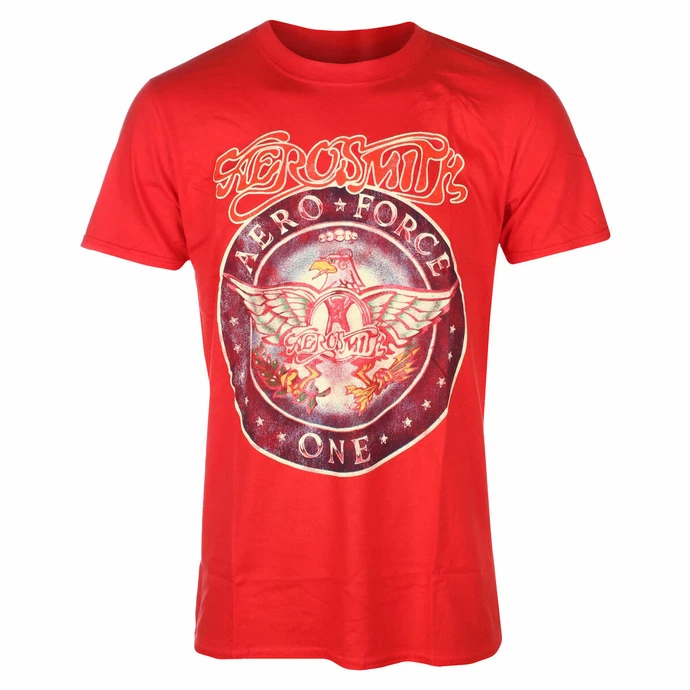 Men's T-shirt Aerosmith - Aero Force - RED - ROCK OFF 1 Men's T-shirt Aerosmith - Aero Force - RED - ROCK OFF