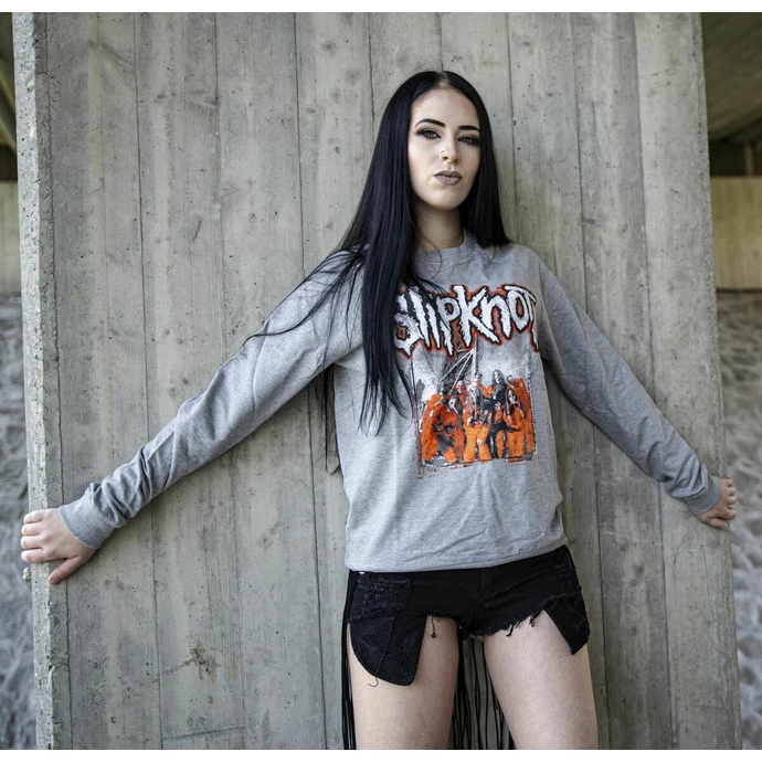 Unisex T-shirt With Long Sleeves Slipknot - Self-Titled - GREY - ROCK OFF 2 Unisex T-shirt With Long Sleeves Slipknot - Self-Titled - GREY - ROCK OFF - Image 2