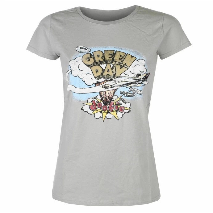 Women's T-shirt Green Day - Vtge Dookie - GREY - ROCK OFF 1 Women's T-shirt Green Day - Vtge Dookie - GREY - ROCK OFF