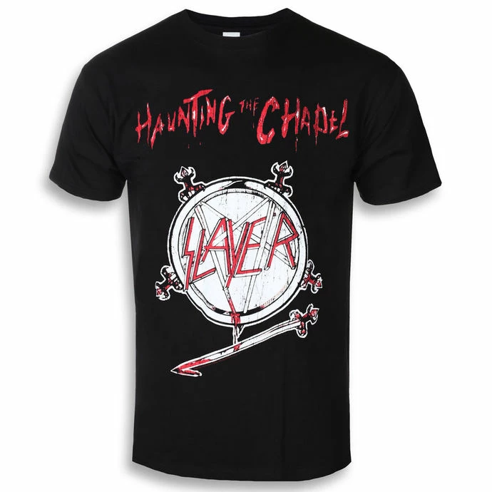 T-shirt Metal Men's Slayer - Haunting The Chapel - ROCK OFF 1 T-shirt Metal Men's Slayer - Haunting The Chapel - ROCK OFF