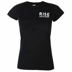 Women's T-shirt Rise Against - Wolves Pocket Girl Fitted - Black - KINGS ROAD