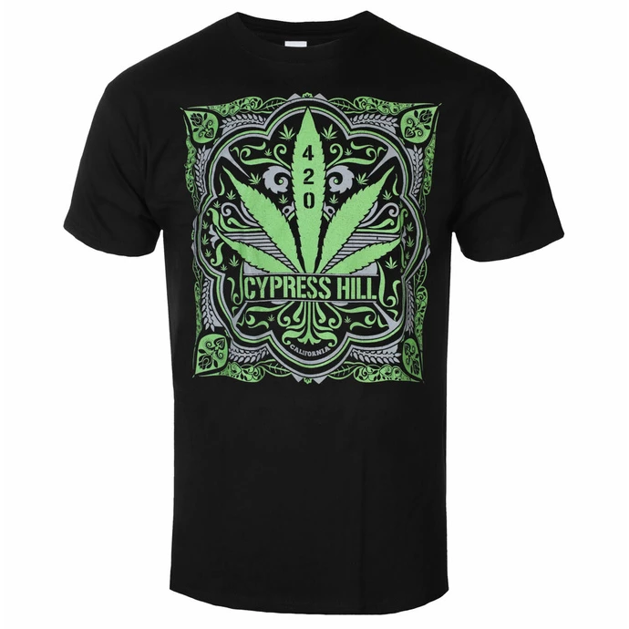 Men's T-shirt Cypress Hill - 420 Leaf - BLACK 1 Men's T-shirt Cypress Hill - 420 Leaf - BLACK
