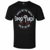 Men's T-shirt Deep Purple - Smoke Circle - BLACK - ROCK OFF