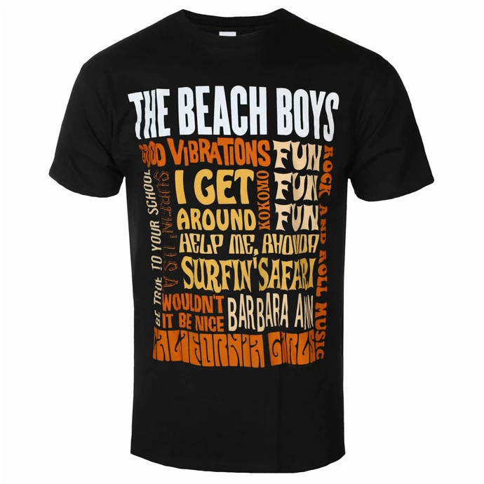 Men's T-shirt Beach Boys - Best Of - BLACK - ROCK OFF 1 Men's T-shirt Beach Boys - Best Of - BLACK - ROCK OFF