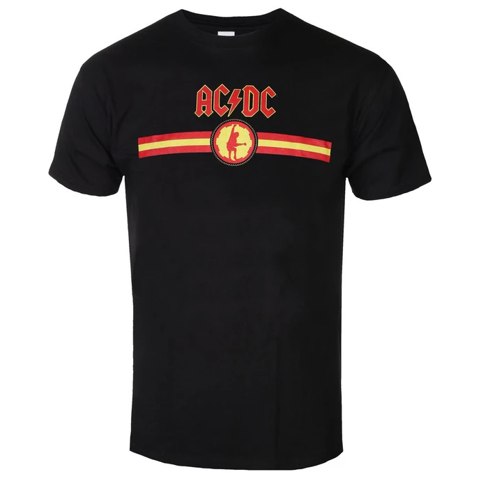 Men's T-shirt AC/DC - Logo & Stripe - BL - ROCK OFF 1 Men's T-shirt AC/DC - Logo & Stripe - BL - ROCK OFF
