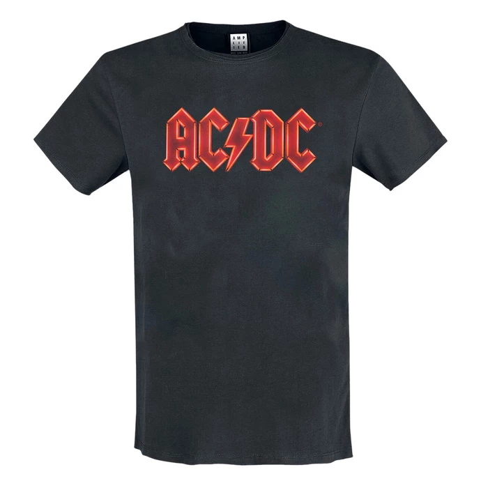 Men's T-shirt AC/DC - I POWER UP LOGO - CHARCOAL - AMPLIFIED 1 Men's T-shirt AC/DC - I POWER UP LOGO - CHARCOAL - AMPLIFIED