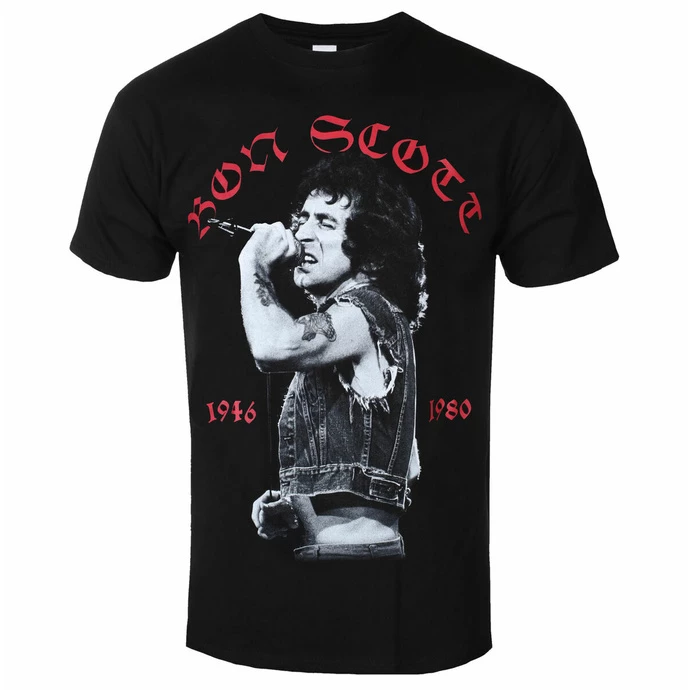 Men's T-shirt AC/DC - Bon Scott - Live Photo 1 Men's T-shirt AC/DC - Bon Scott - Live Photo