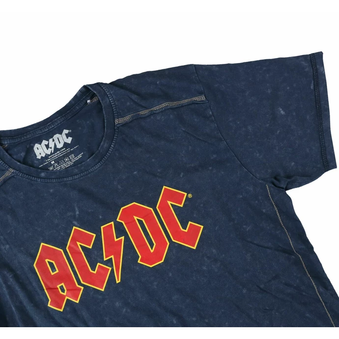 Men's T-shirt AC/DC - Logo - Snow Wash - ROCK OFF 2 Men's T-shirt AC/DC - Logo - Snow Wash - ROCK OFF - Image 2