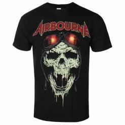 Men's T-shirt Airbourne - Hell Pilot - Glow BLACK - ROCK OFF