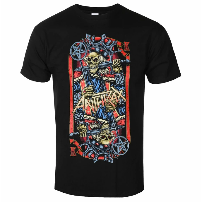 Men's T-shirt Anthrax - Evil King - BLACK - ROCK OFF 1 Men's T-shirt Anthrax - Evil King - BLACK - ROCK OFF