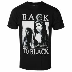 Men's T-shirt Amy Winehouse - Back To Black - BLACK - ROCK OFF