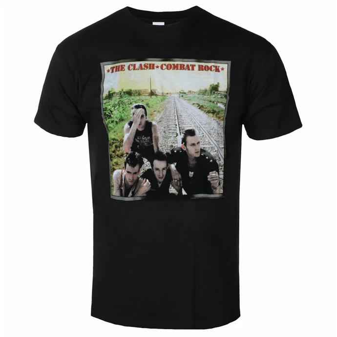 Men's T-shirt Clash - Combat Rock - BLACK - ROCK OFF 1 Men's T-shirt Clash - Combat Rock - BLACK - ROCK OFF