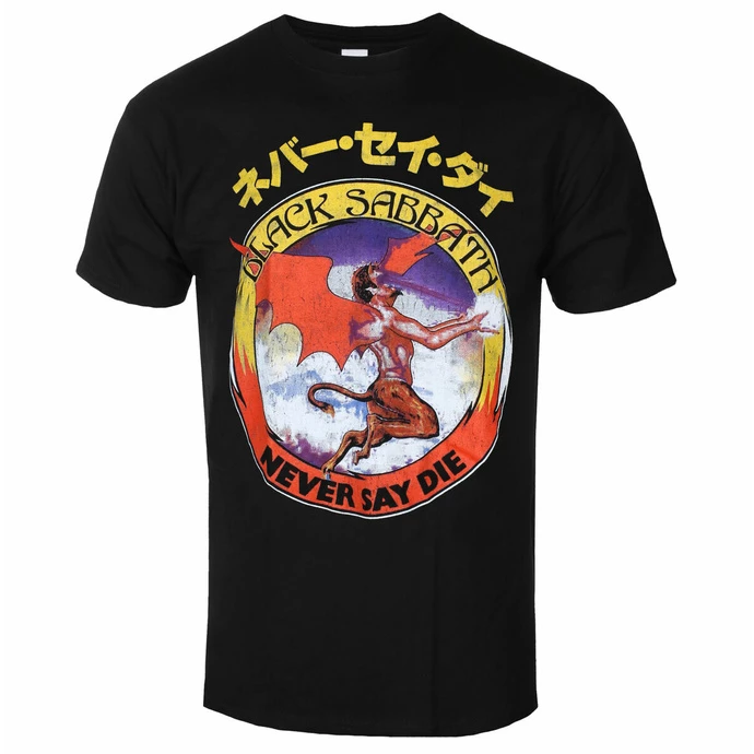 Men's T-shirt Black Sabbath - Reversed Logo - BLACK - ROCK OFF 1 Men's T-shirt Black Sabbath - Reversed Logo - BLACK - ROCK OFF