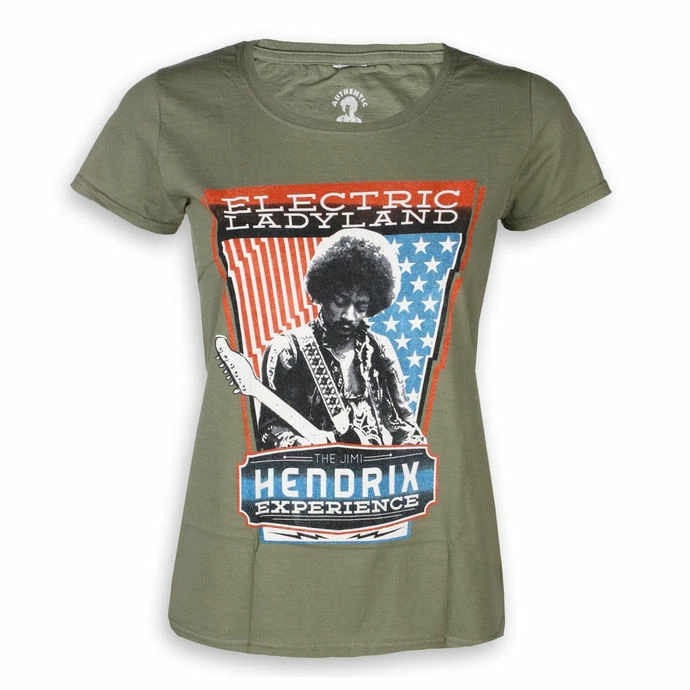 T-shirt Metal Women's Jimi Hendrix - Electric - ROCK OFF 1 T-shirt Metal Women's Jimi Hendrix - Electric - ROCK OFF