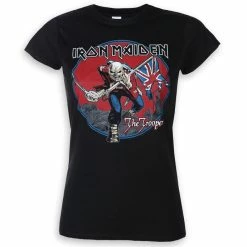 T-shirt Metal Women's Iron Maiden - Trooper Red Sky - ROCK OFF
