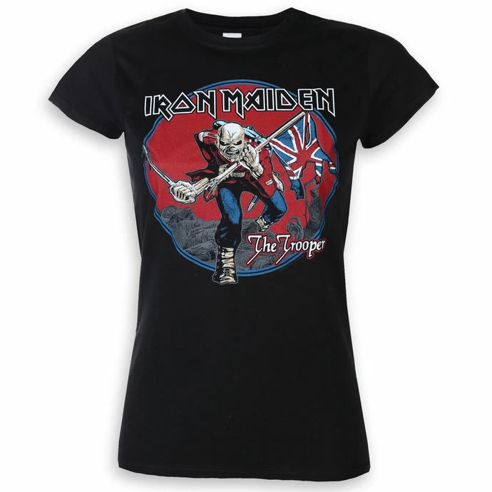 T-shirt Metal Women's Iron Maiden - Trooper Red Sky - ROCK OFF 1 T-shirt Metal Women's Iron Maiden - Trooper Red Sky - ROCK OFF
