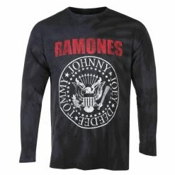 Men's Long-sleeved T-shirt Ramones - Presidential Seal - Black - ROCK OFF