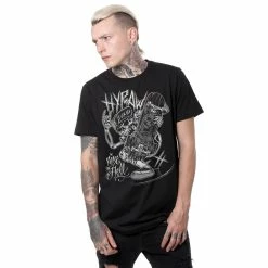 T-shirt Hardcore Men's - RIDE IN HELL - HYRAW -T-shirts hardcore Shop tsh rideinhell3