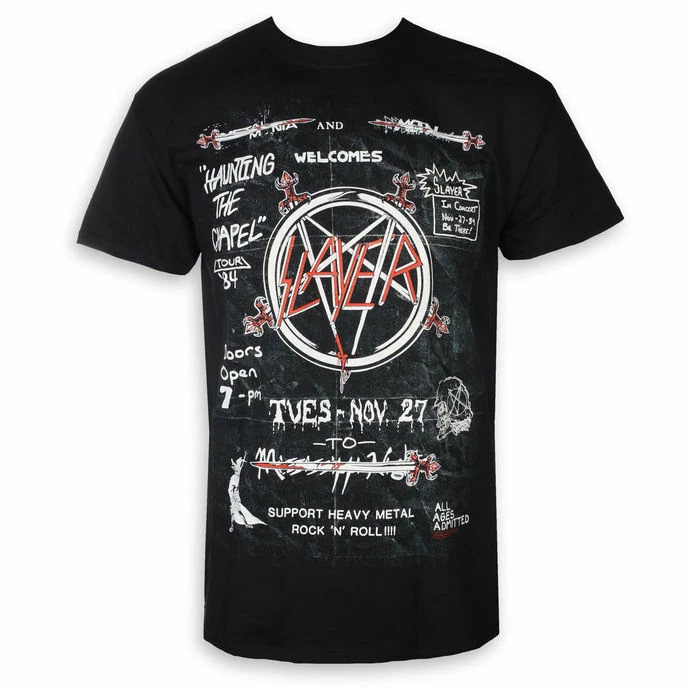 T-shirt Metal Men's Slayer - Haunting 84 - ROCK OFF 1 T-shirt Metal Men's Slayer - Haunting 84 - ROCK OFF
