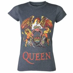 Women's T-shirt Queen - Classic Crest - ROCK OFF