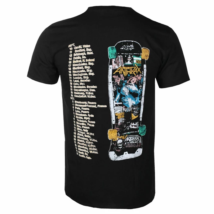 Men's T-shirt Anthrax - Spreading Skater Notman Vintage BL - ROCK OFF 2 Men's T-shirt Anthrax - Spreading Skater Notman Vintage BL - ROCK OFF - Image 2