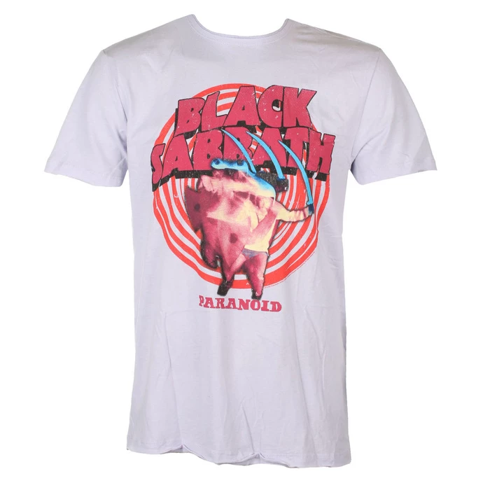 Men's T-shirt BLACK SABBATH - PARANOID - PURPLE PHAZE - AMPLIFIED 1 Men's T-shirt BLACK SABBATH - PARANOID - PURPLE PHAZE - AMPLIFIED